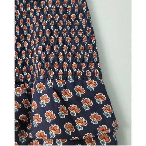 Chelsea & Violet Foulard Stamp Print Smocked Yoke Tiered Ruffle Mini Skirt | XL - Picture 5 of 11